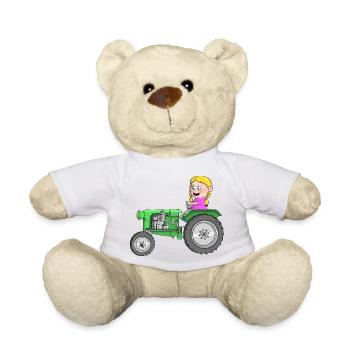 Traktor Kinder - Teddy - Weiß - Vorne