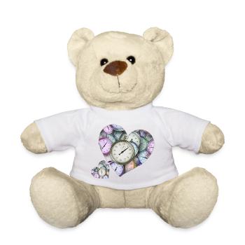 Hearts of watches - Teddy Bear - white - Front