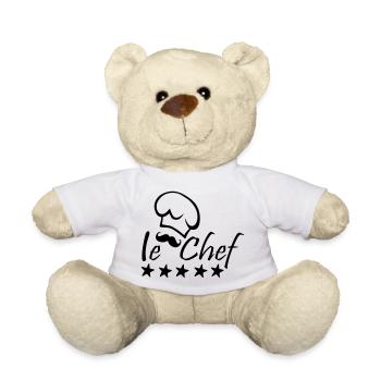 Le Chef - Nounours - blanc - Devant