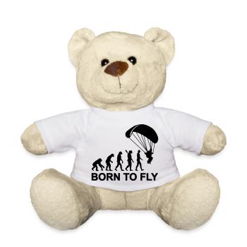 Evolution Parachute jumping - Teddy Bear - white - Front