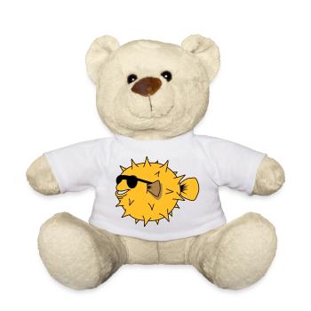 YEAH COOL - Teddy Bear - white - Front