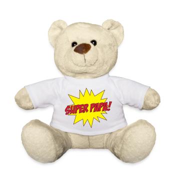 Super Papa ! - Nounours - blanc - Devant