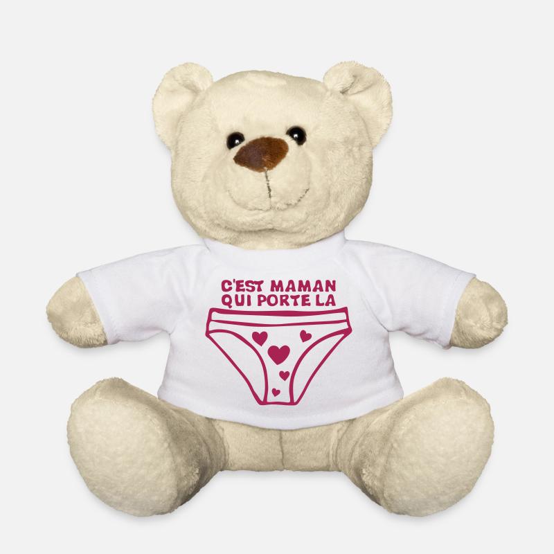 maman porte culotte chef maison expression - Nounours - blanc