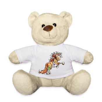 Wildes Indianer Pferd - Teddy - Weiß - Vorne