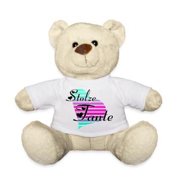 Stolze Tante Nichte Neffe Familie Geschenk - Teddy - Weiß - Vorne