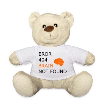 Eror 404, Funny Saying Cool Drôle Drôle - Nounours - blanc - Devant