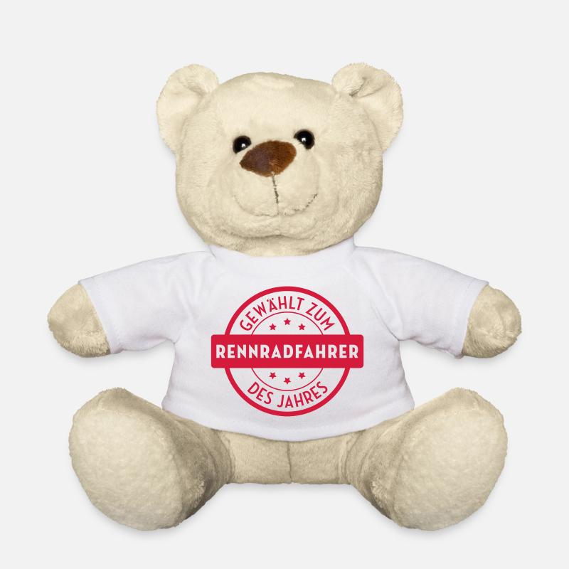 Rennradfahrer Radfahren Radfahrer Radfahrerin - Teddy - Weiß