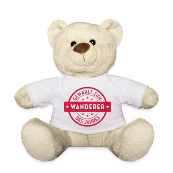 Wanderer / Wanderin / Wandern / Treck / Steigen - Teddy - Weiß - Vorne
