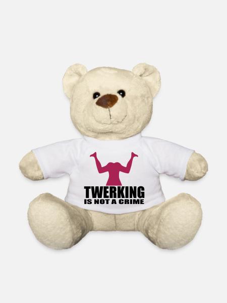 twerking Spaß Zitat Verbrechen - Teddy - Weiß