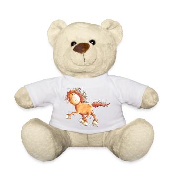 Flotter Isländer Im Rennpass - Teddy - Weiß - Vorne