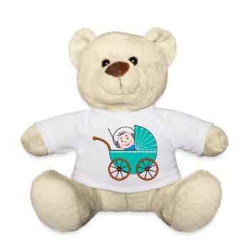 Kinderwagen / Buggy / Baby - Teddy - Weiß - Vorne