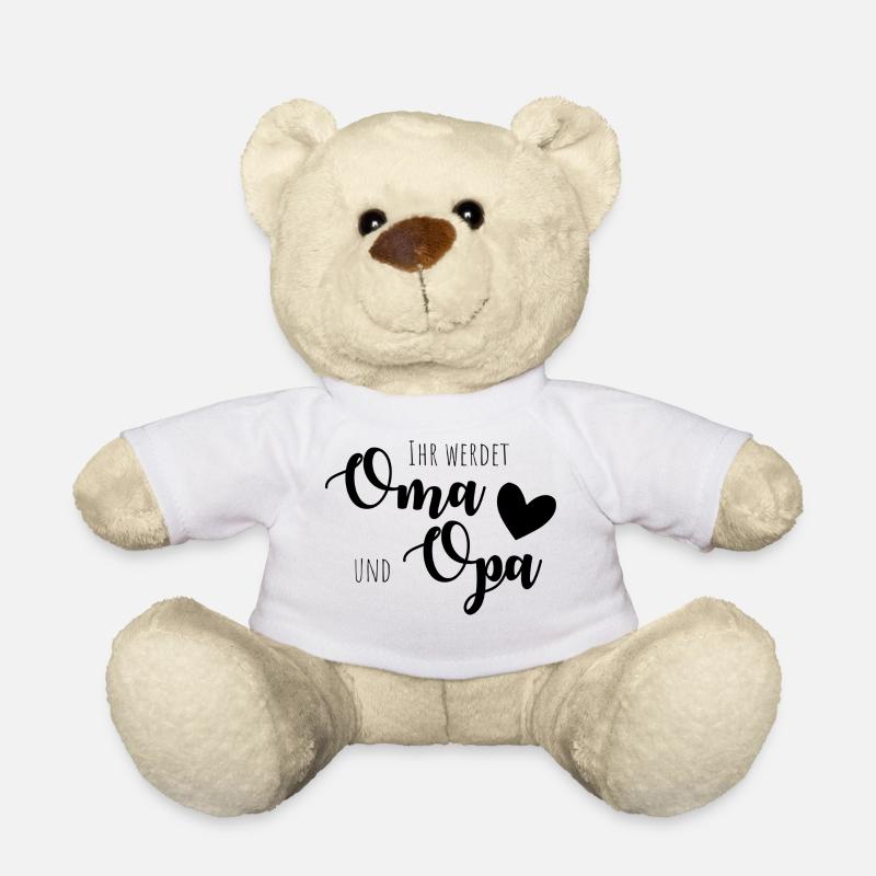 Ihr werdet Oma und Opa! - Teddy - Weiß