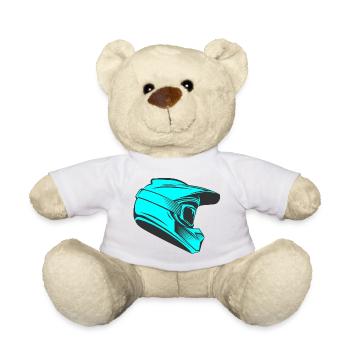 Crosshelm Motocross Downhill Mountainbike helm MTB - Teddy - Weiß - Vorne