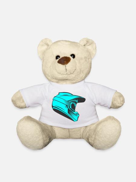 Crosshelm Motocross Downhill Mountainbike helm MTB - Teddy - Weiß