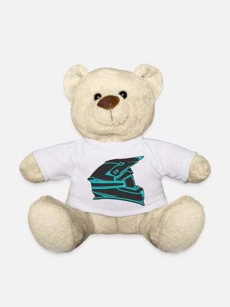 Crosshelm Motocross Downhill Mountain bike helm - Teddy - Weiß