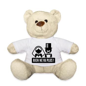 Rien Ne Va Plus ! (Bräutigam / JGA / Polterabend) - Teddy - Weiß - Vorne