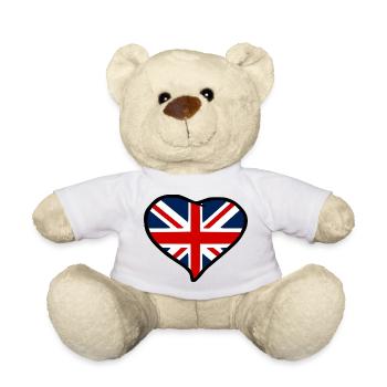 England Flagge - Teddy - Weiß - Vorne