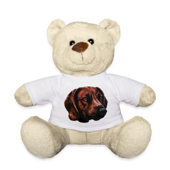 Welding dog portrait - Teddy Bear - white - Front
