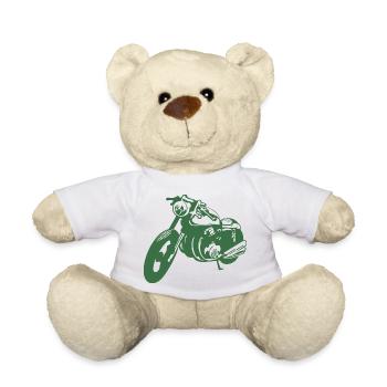 Green Cafe Racer - Cadeau - Idée - Nounours - blanc - Devant