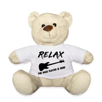 Der Bassist dort ist Bassist, Musiker, Instrument * - Teddy - Weiß - Vorne
