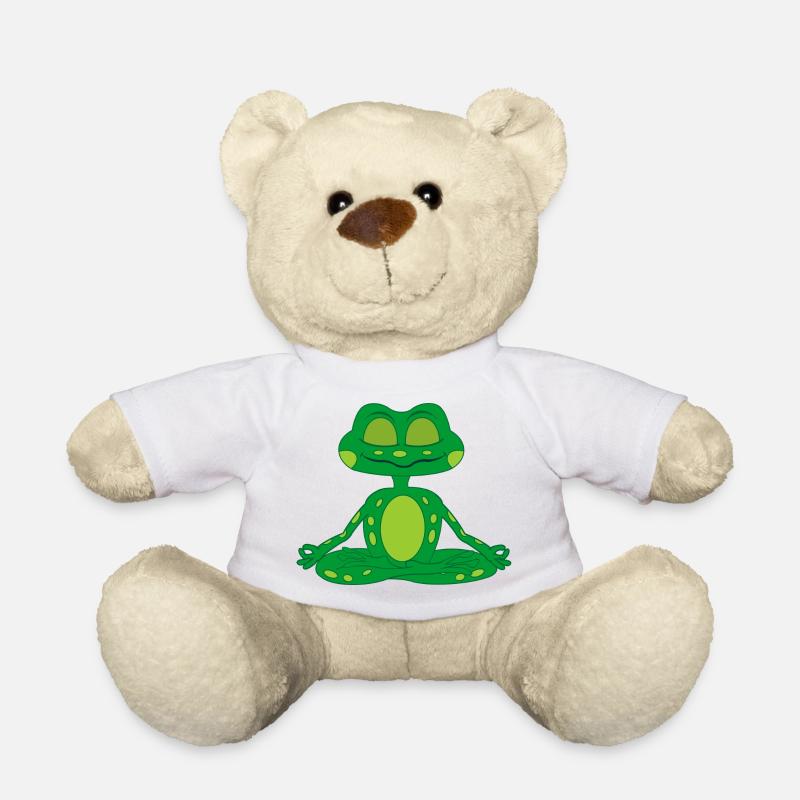 Zen-Meditationsfrosch - Teddy - Weiß