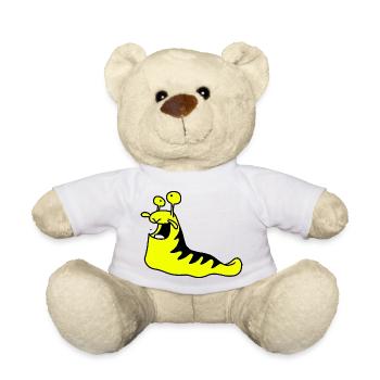 Tiger snail by dodocomics - Teddy Bear - white - Front