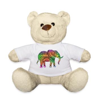 Spiritueller Elefant - Teddy - Weiß - Vorne