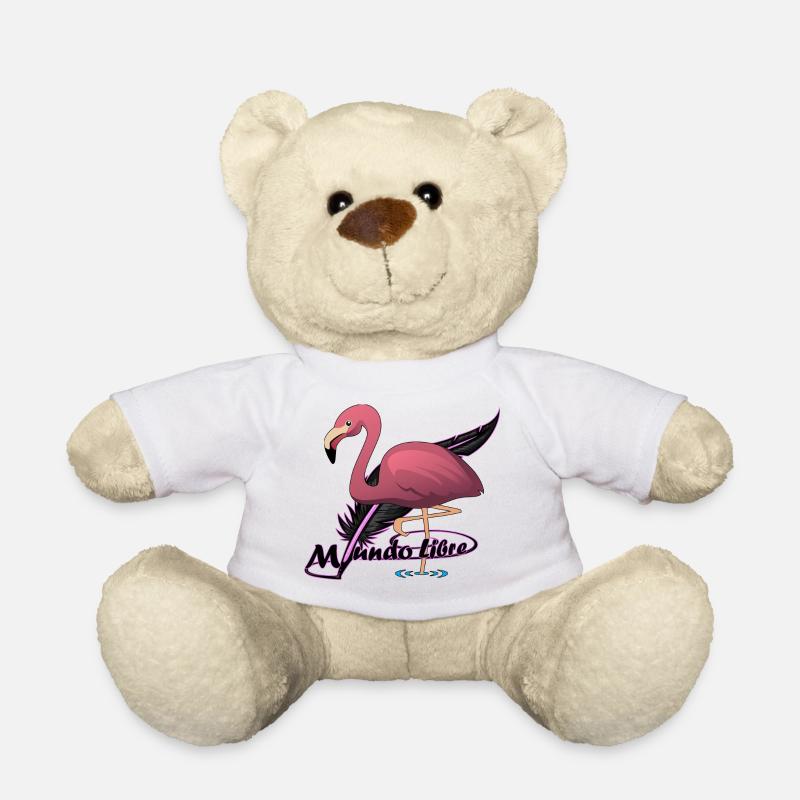Flamenco-Vogel - Teddy - Weiß