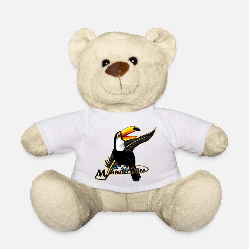 Vogel Tucan - Teddy - Weiß