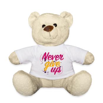 Gib nie auf - Teddy - Weiß - Vorne