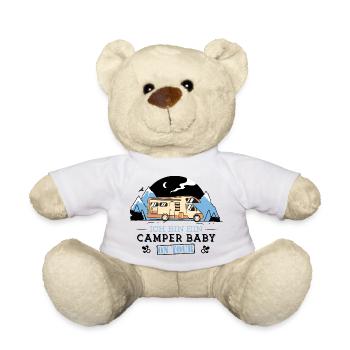 Camper Baby On Tour Wohnmobil Outdoor Geschenk - Teddy - Weiß - Vorne