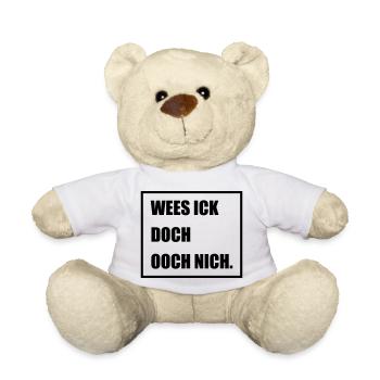 Wees Ick doch Ooch nich - Berlinern Lustig - Teddy - Weiß - Vorne