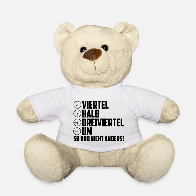 Ossi Osten Zeiten Uhrzeit Ostalgie lustig - Teddy - Weiß
