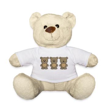 TROIS OURS - Nounours - blanc - Devant
