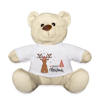Noël - Nounours - blanc - Devant