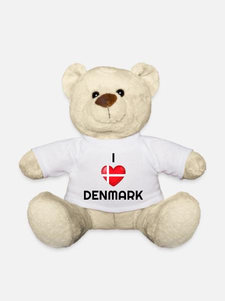 Denmark, Denmark country, Denmark flag, Denmark - Teddy Bear - white