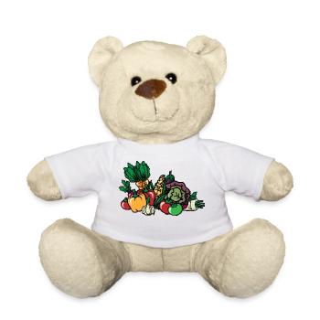 Légumes Panier de légumes Légumes Vegan à base de plantes - Nounours - blanc - Devant