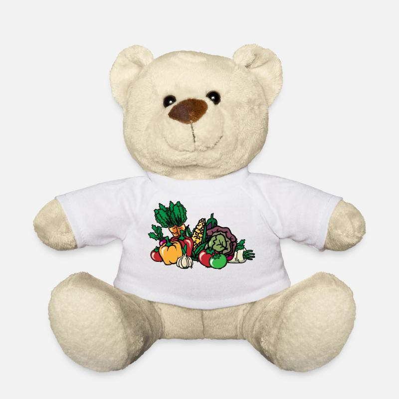 Gemüse Gemüsekorb Vegetables Vegan Plant-based - Teddy - Weiß