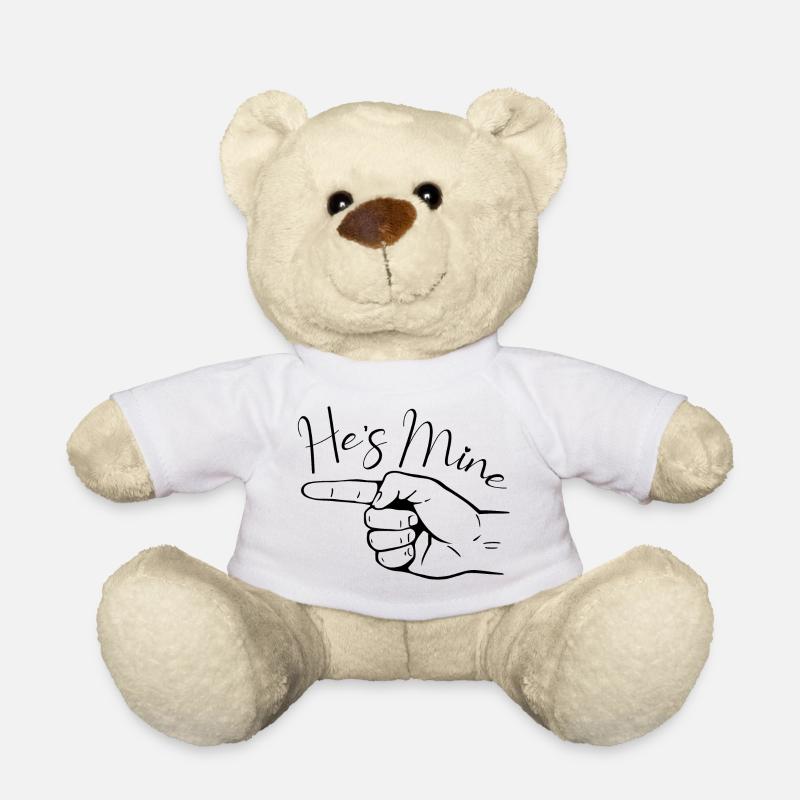 Valentine's Day His Hers Couples - Teddy Bear - white