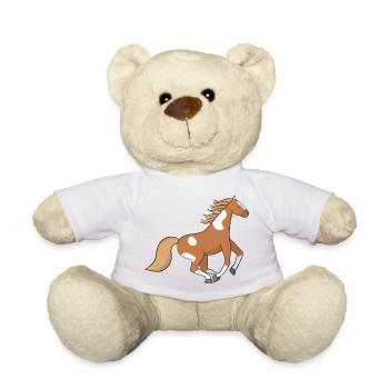 Cheval - Nounours - blanc - Devant