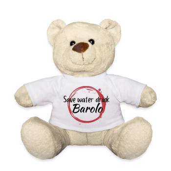 Save water drink Barolo - Teddy Bear - white - Front
