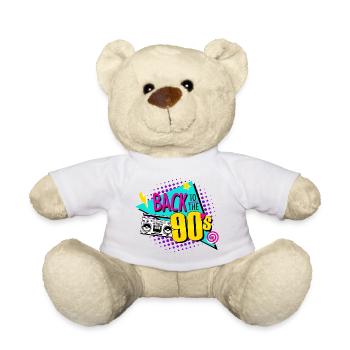 Back to the 90's Ghettoblaster - Nounours - blanc - Devant