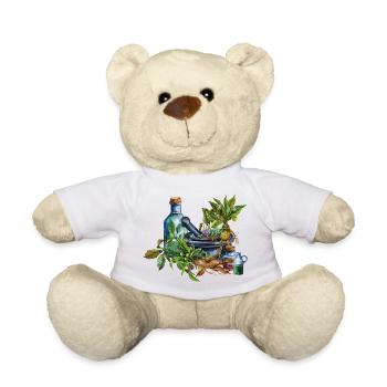 Herb Witch Utensils Fantasy Design - Teddy Bear - white - Front