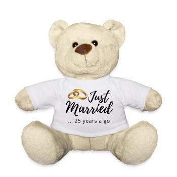 25. Hochzeitstag - Teddy - Weiß - Vorne