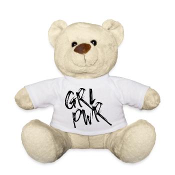 GRL PWR - Teddy Bear - white - Front