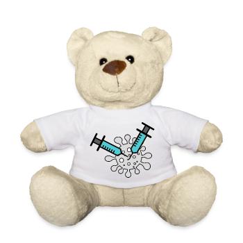 double vaccine - Nounours - blanc - Devant