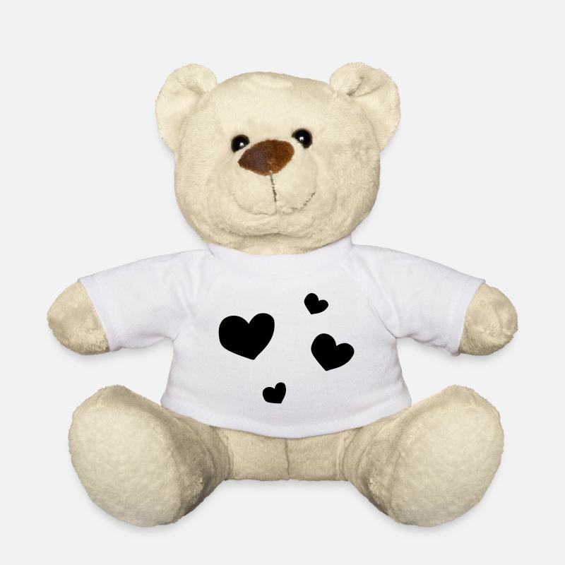 Herzen Herz - Teddy - Weiß