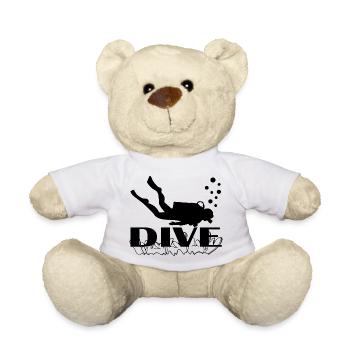 Diving Dive plonger - Nounours - blanc - Devant