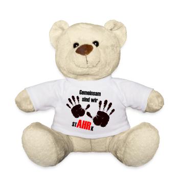 We AHR together | Ahrtal Hochwasser SolidAHRität - Teddy - Weiß - Vorne