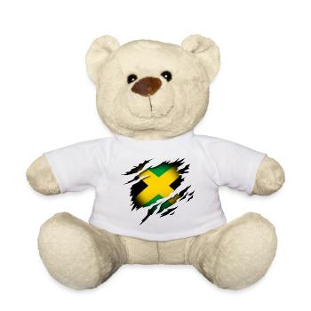 La Jamaïque dans l’âme - Nounours - blanc - Devant